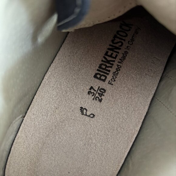 NIB | Birkenstock Pasadena Lace Up Ankle Boot Navy Blue Regular Width EU 37 - Picture 9 of 10